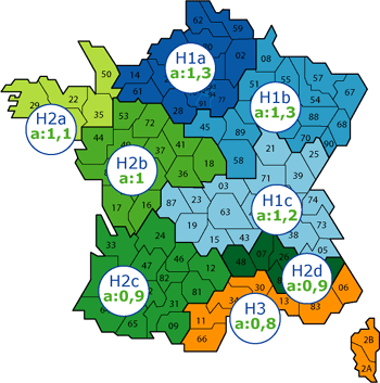 Carte zone climatique