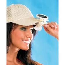 casquette solaire et ventilateur