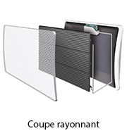 panneau rayonnant coupe