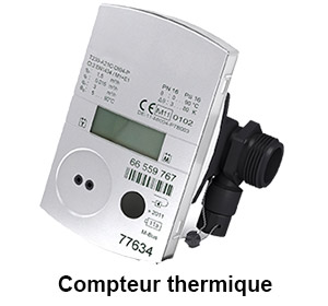 compteur thermique sur réseau de chauffage